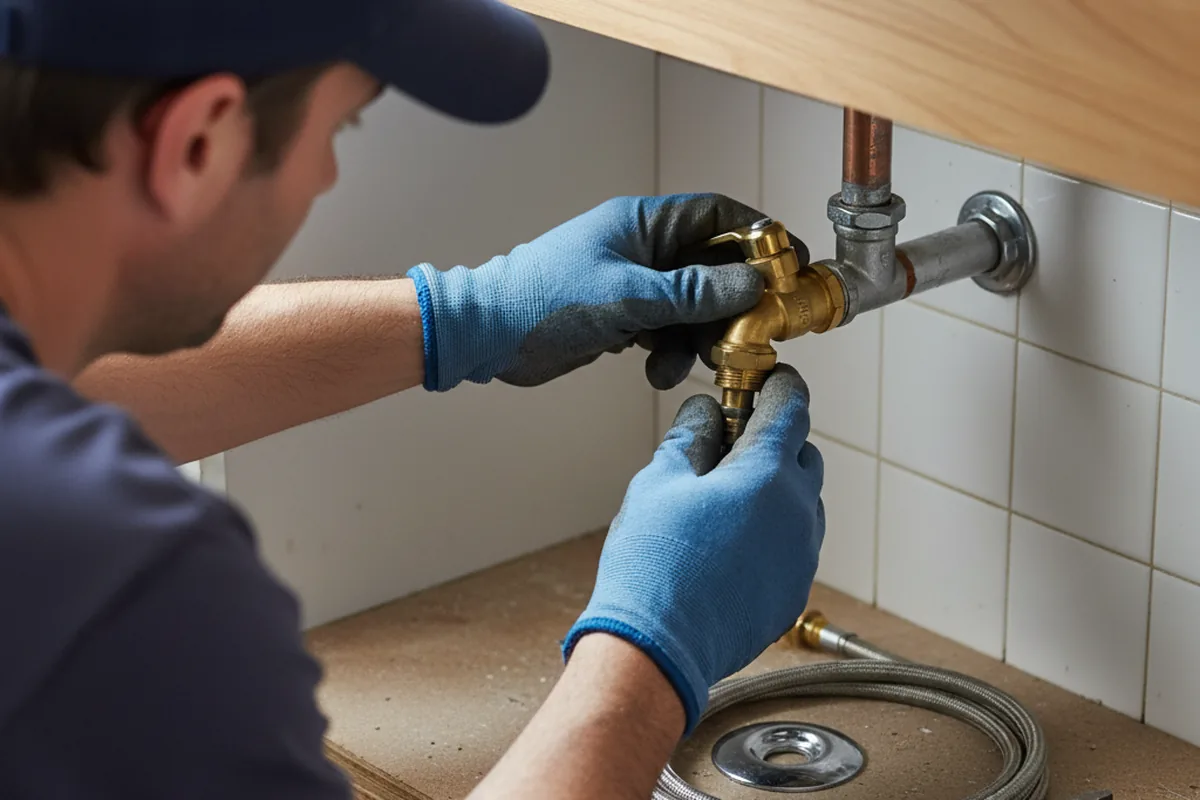 Shutoff valve and fitting work during Repiping in Ruskin